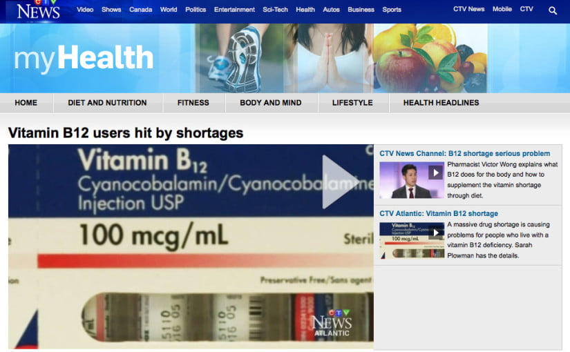Vitamin B12 Shortages CTV News